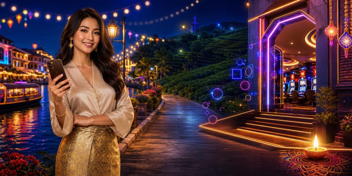 Pengguna Malaysia dari Melaka mengakses platform hiburan 4dking melalui telefon pintar